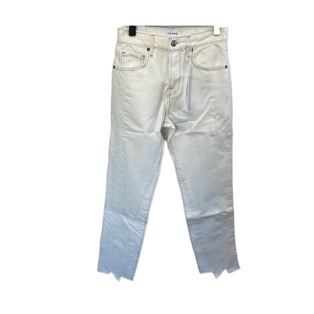 NWT Frame Denim Le Original high waist off white jeans. Size 23